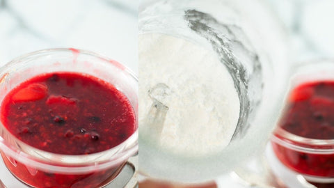 berry filling for a dog cake