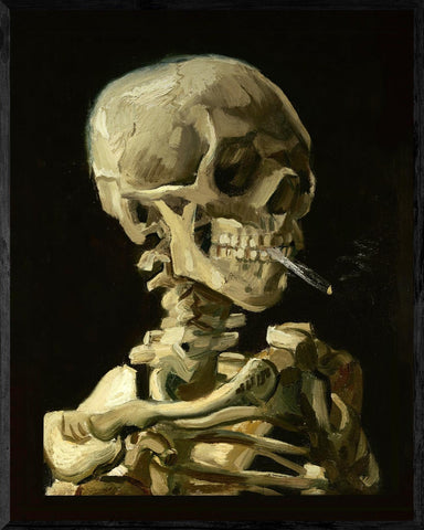 Van Gogh Skeleton Painting