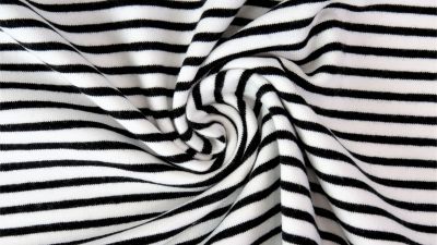 black and white jersey fabric