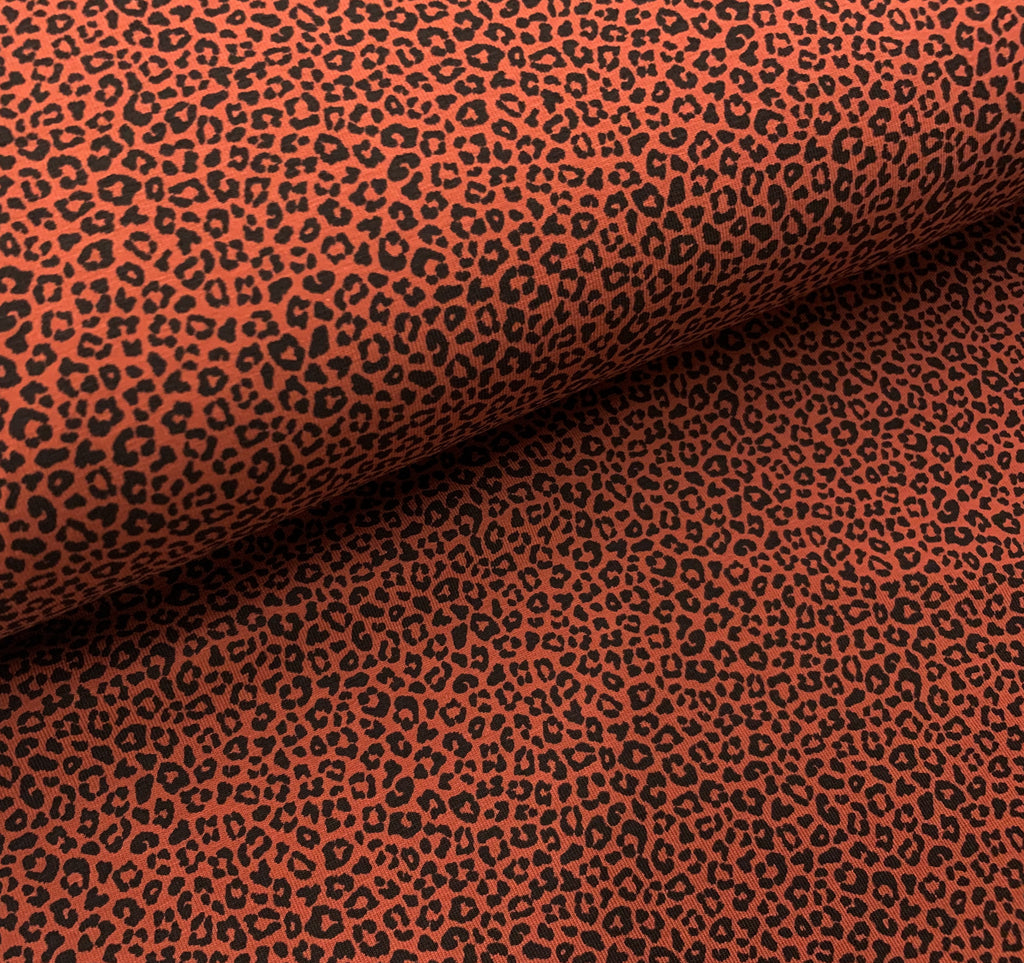 leopard jersey knit fabric