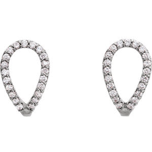 Geometric Oval Diamond Earrings - Cailin's Fine Jewelry Gifts