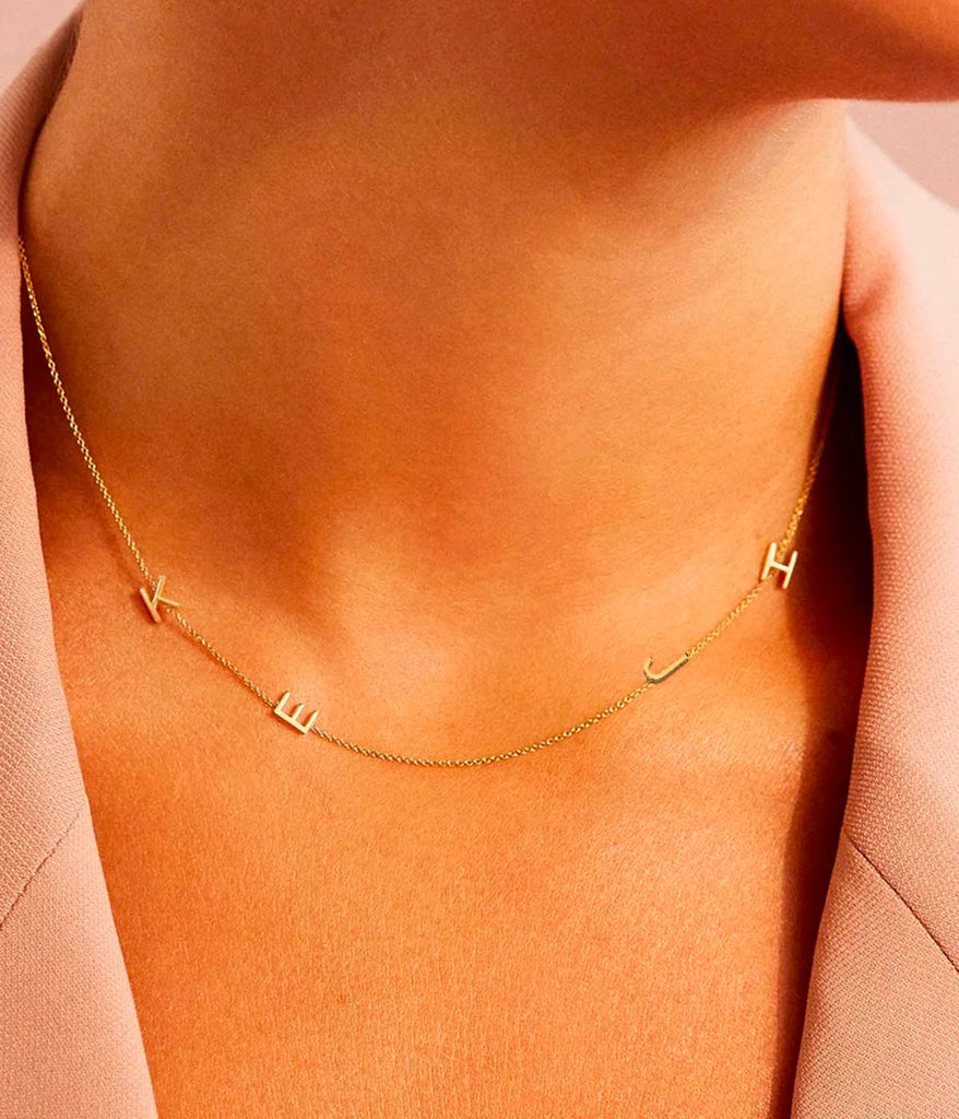 Gold Dainty Initial Necklace | Gap