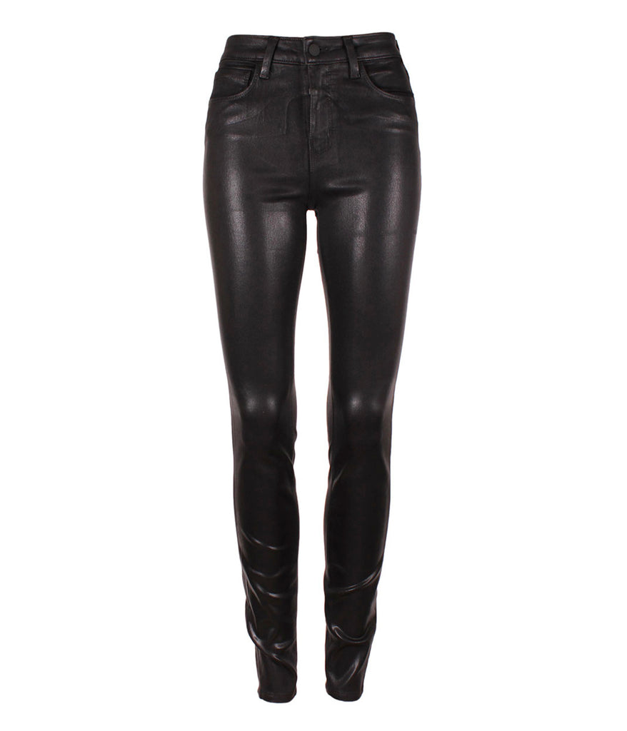 Black Coated Denim Skinny Jean