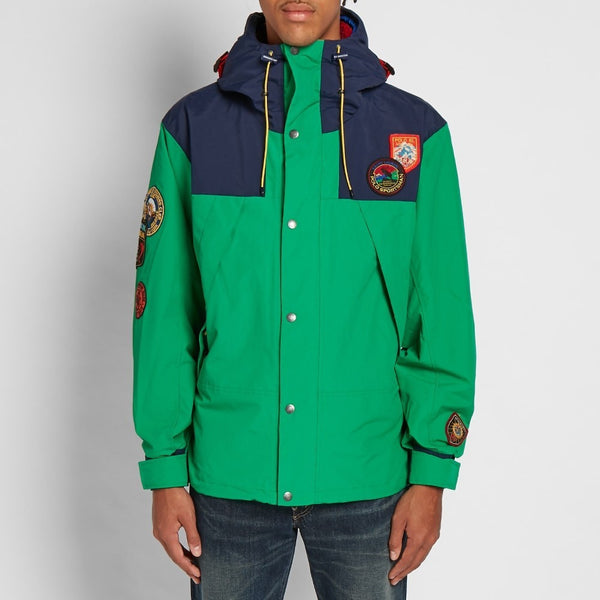 green polo jacket