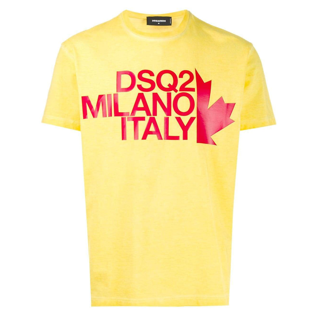 yellow dsquared t shirt