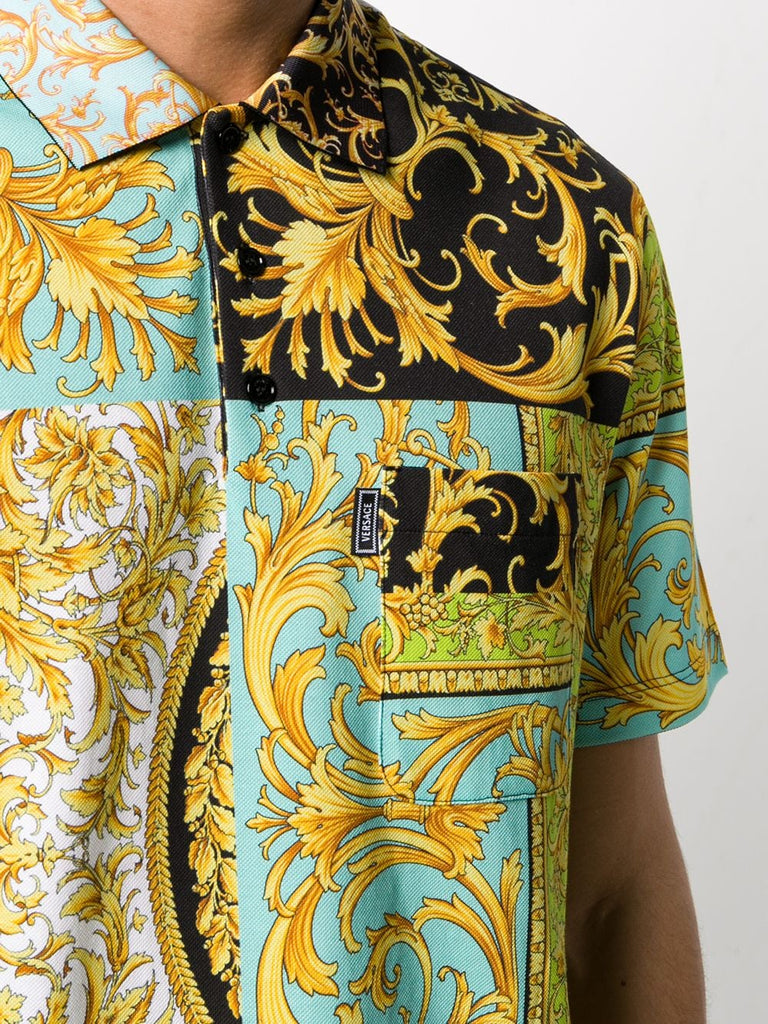 VERSACE Barocco Print Polo Shirt, Multi – OZNICO
