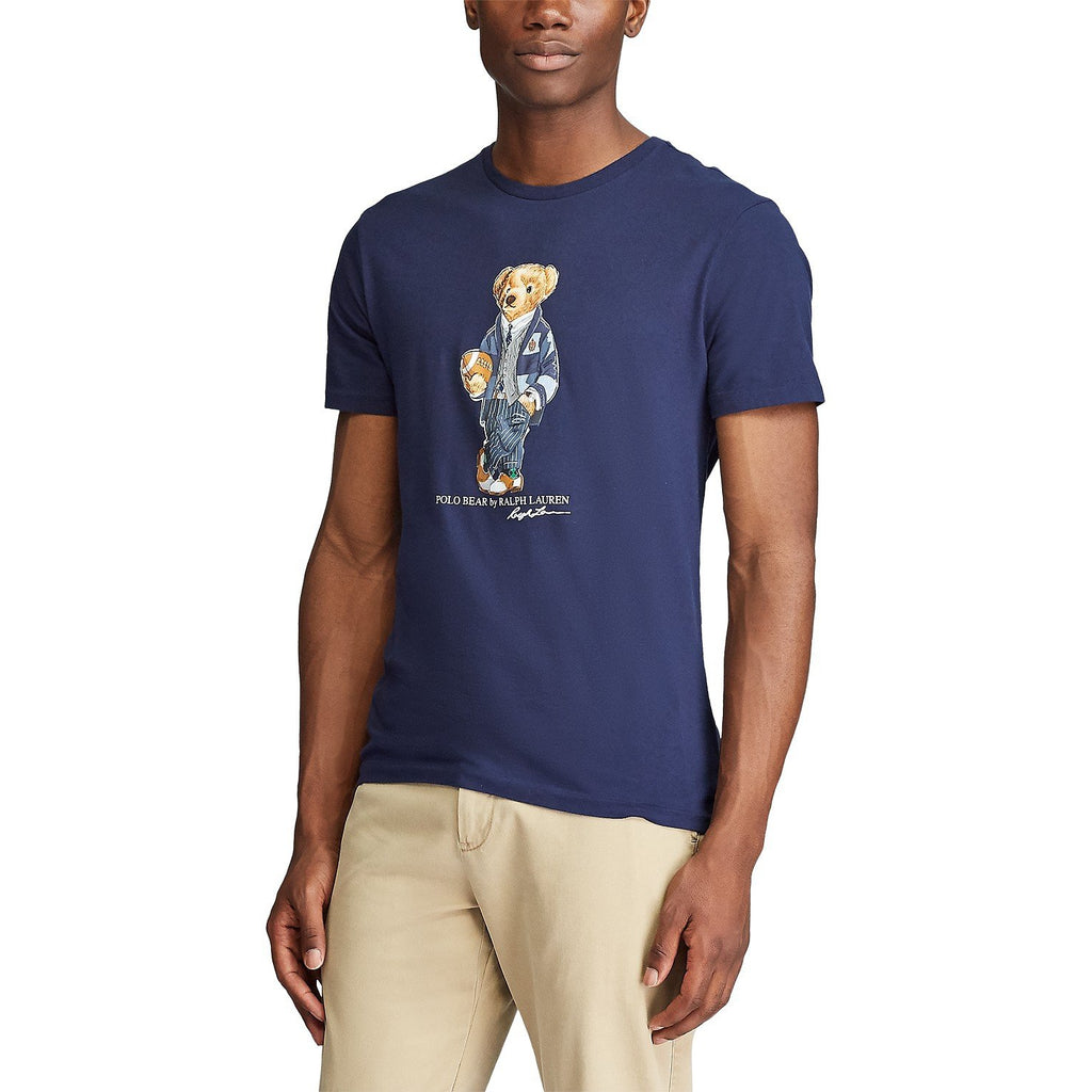 navy blue polo bear shirt