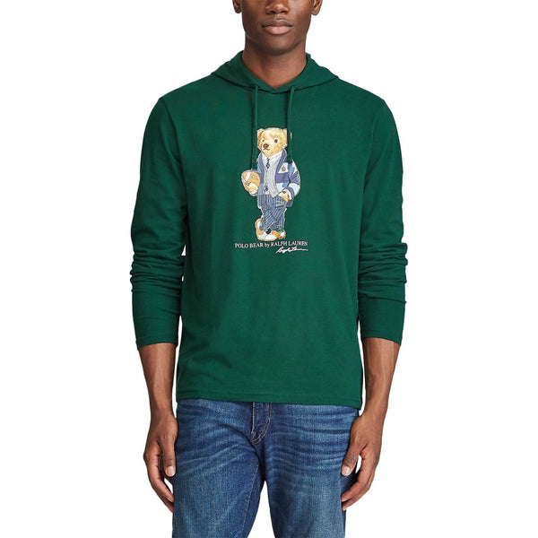 polo bear hoodie green