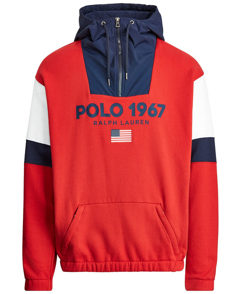 POLO RALPH LAUREN Polo Fleece Hoodie, Polo Sport Red/ Multi – OZNICO