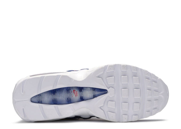 nike air max 95 white deep royal blue gym red