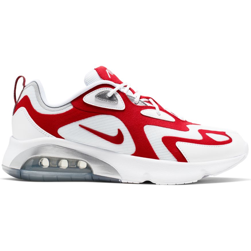 nike air max 200 white and red