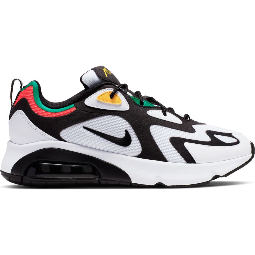 NIKE AIR MAX 200 (2000 WORLD STAGE) WHITE/BLACK-BRIGHT CRIMSON – OZNICO