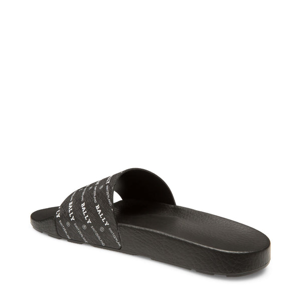 black rubber slides