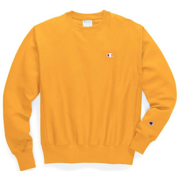 champion gold crewneck