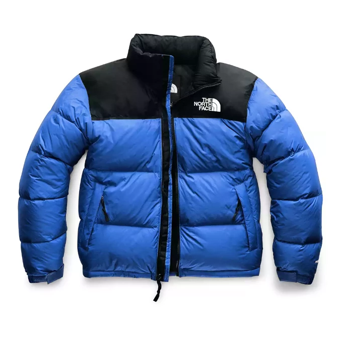 north face blue nuptse jacket 