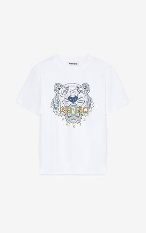 Tiger Oversize T-Shirt/White - Hionidis Mankind