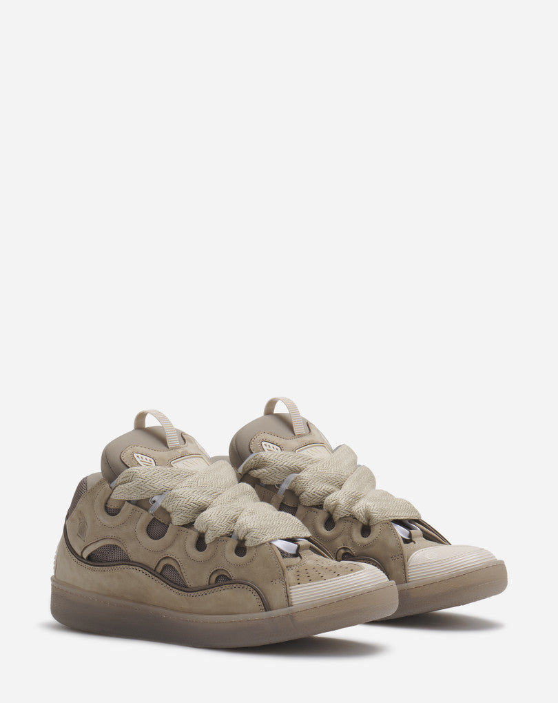 LANVIN CURB SNEAKERS, TAUPE – OZNICO