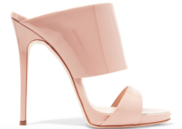 Buy > blush mules heels > in stock