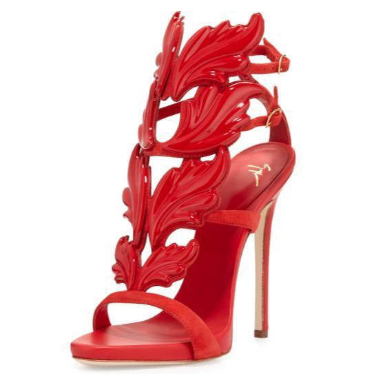 giuseppe zanotti red sandals