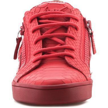 giuseppe zanotti red sneakers