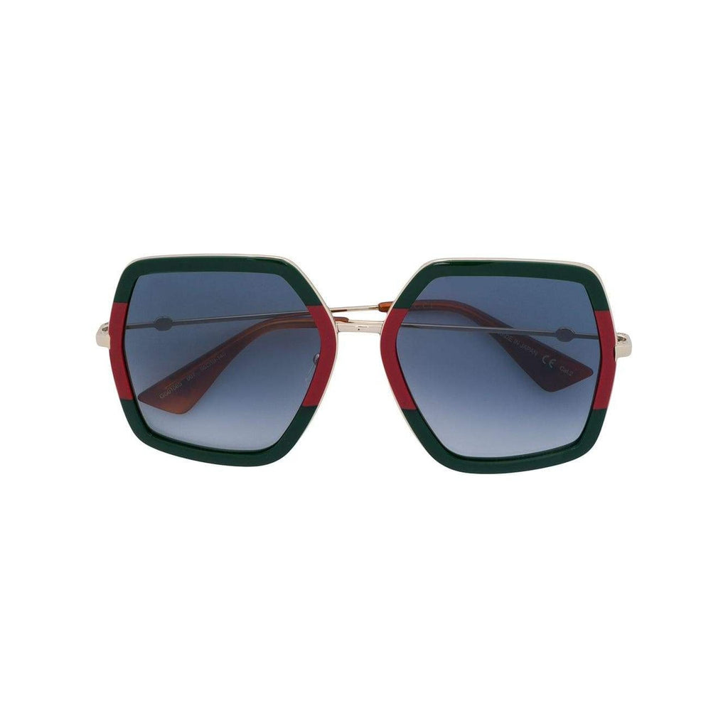 gucci sunglasses green red