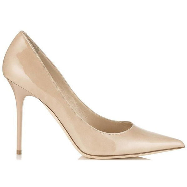 JIMMY Abel Patent Leather Pointy Toe Nude
