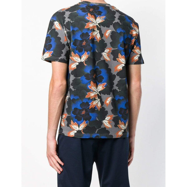  KENZO  Indonesian  Flower Printed T Shirt Anthracite OZNICO