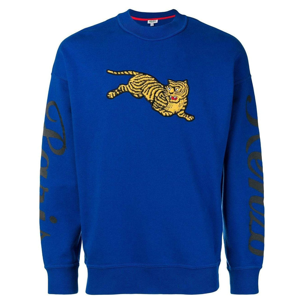 tiger embroidered sweatshirt