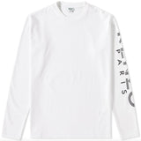 KENZO Logo L/S T-Shirt, White-OZNICO