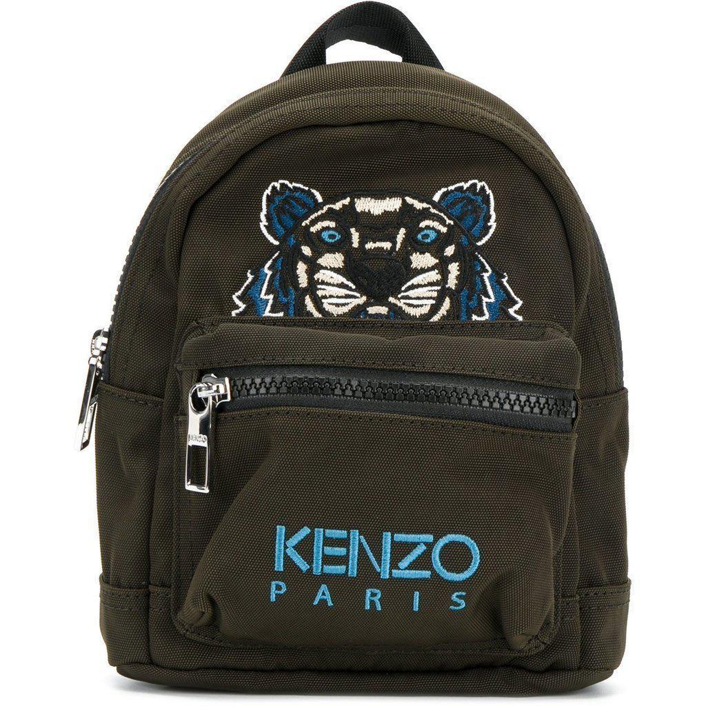 KENZO Mini Tiger Canvas Backpack, Khaki – OZNICO