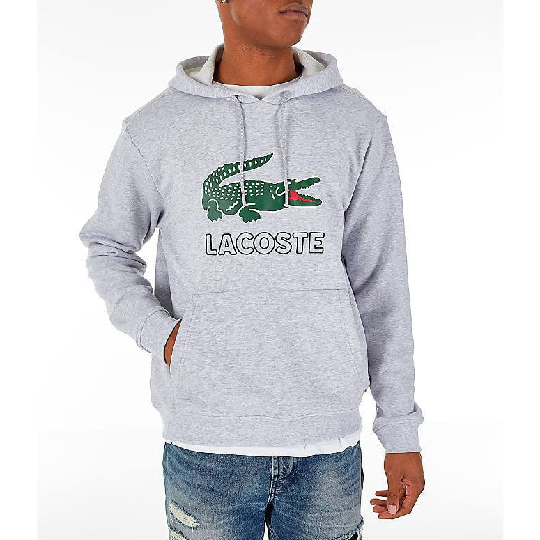 LACOSTE Big Croc Graphic Hoodie, Silver Chine – OZNICO