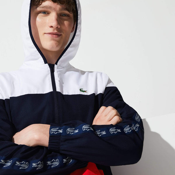 lacoste sport jacket blue