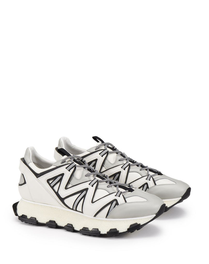 LANVIN Lightning Runner Sneaker, White/ Anthracite – OZNICO