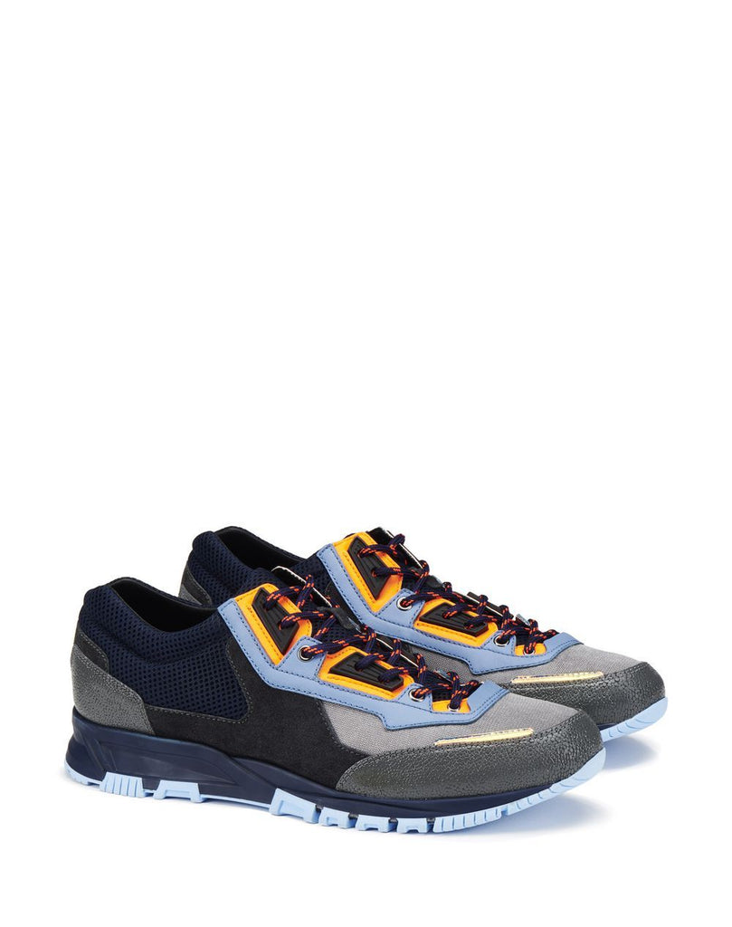 LANVIN Sporty Mesh Running Sneaker, Navy Blue/ Anthracite – OZNICO