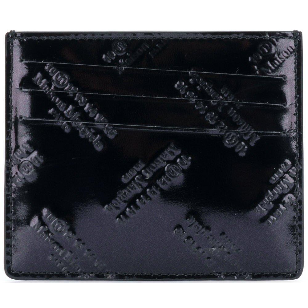 MAISON MARGIELA Logo Embossed Cardholder Wallet, Black – OZNICO