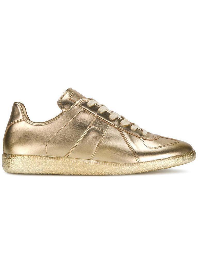 maison margiela gold sneakers