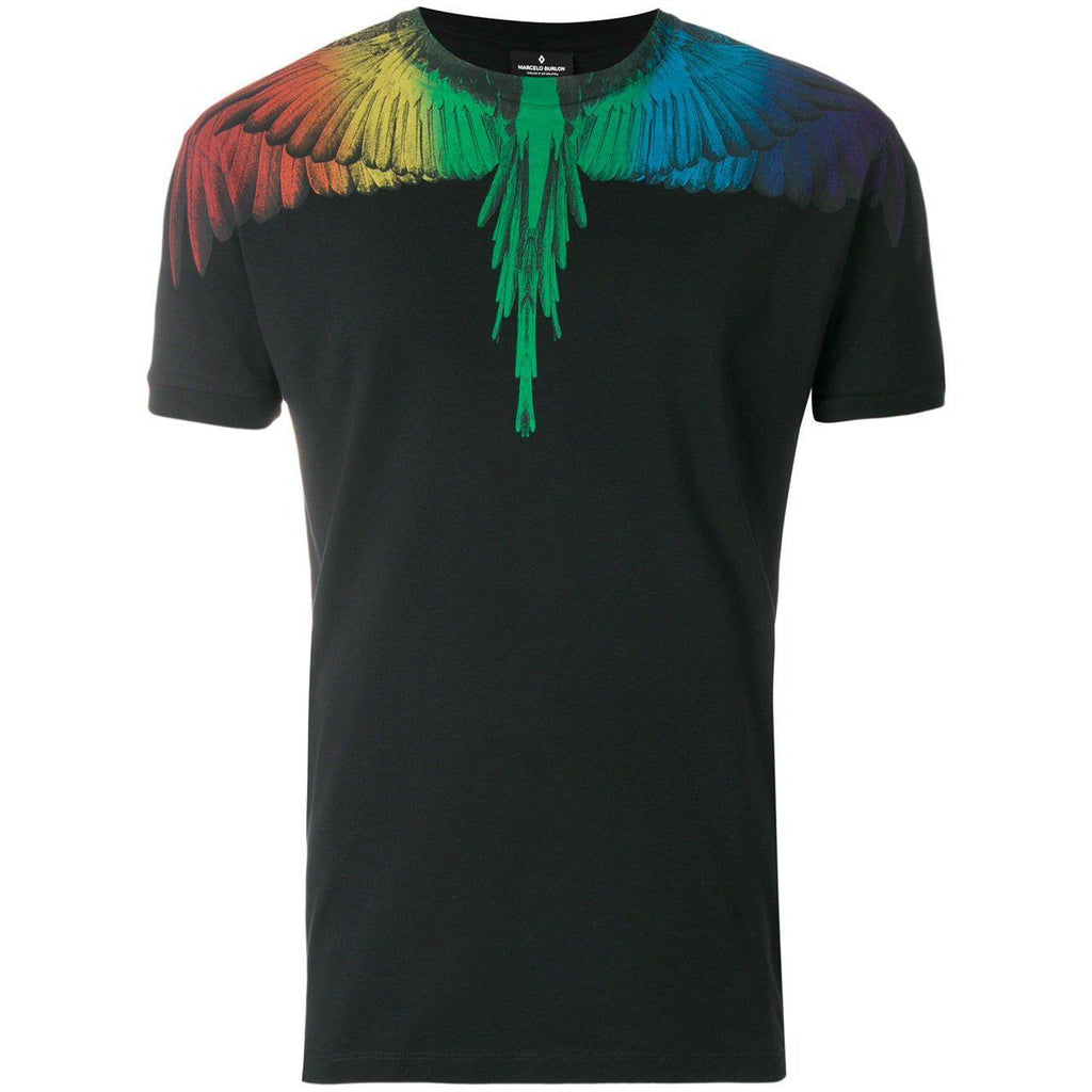 Barbermaskine Addiction Begivenhed MARCELO BURLON Rainbow Wings T-Shirt, Black – OZNICO
