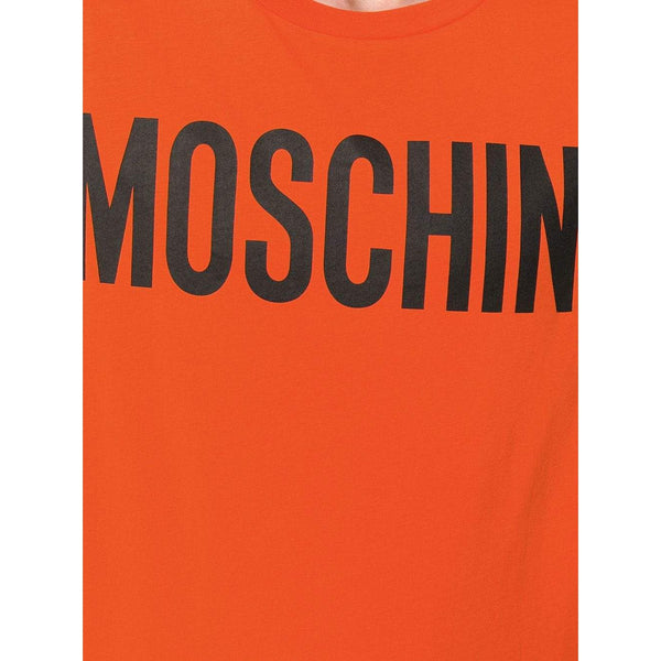 orange moschino shirt