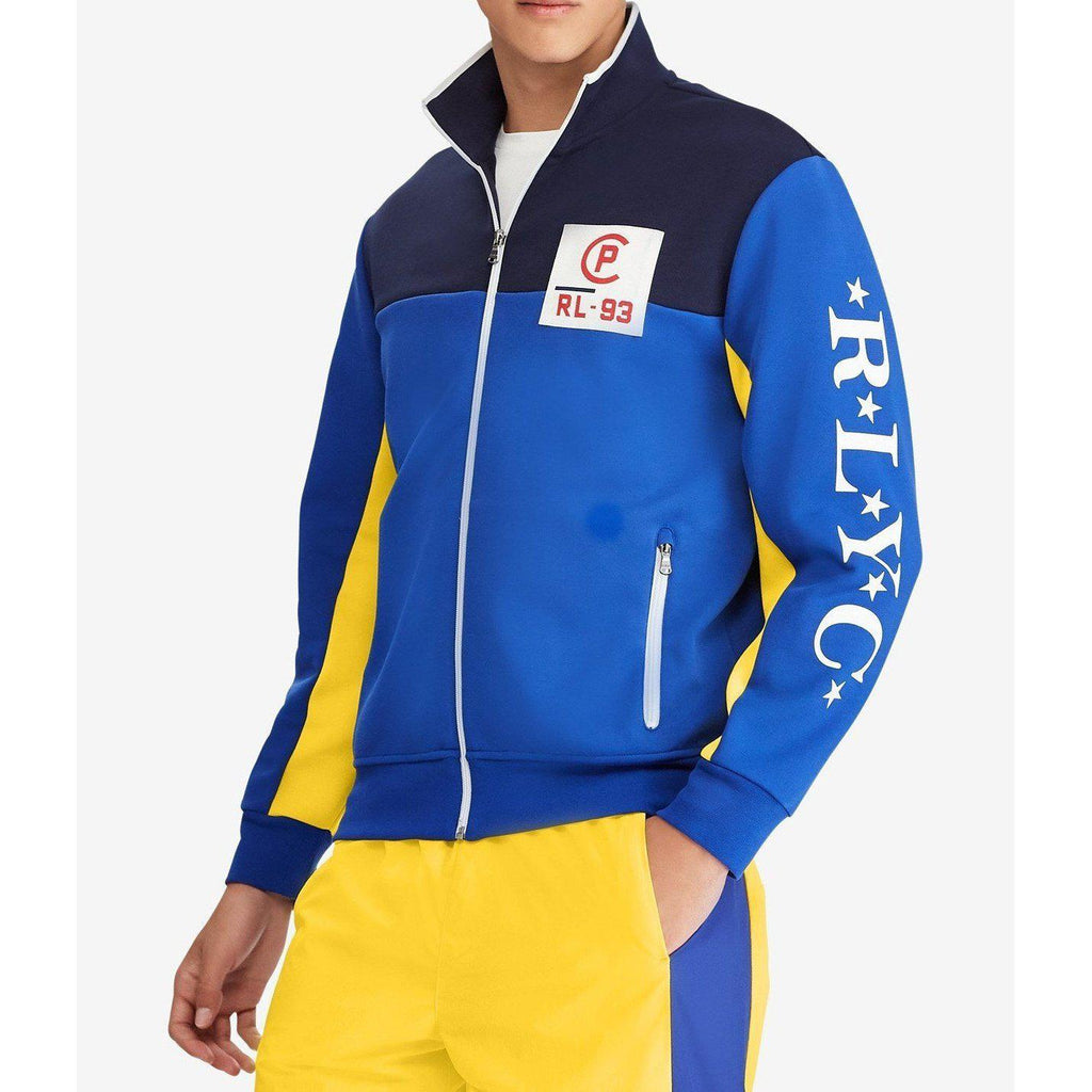 POLO RALPH LAUREN CP-93 Double-Knit Track Jacket, Cruise Royal Multi