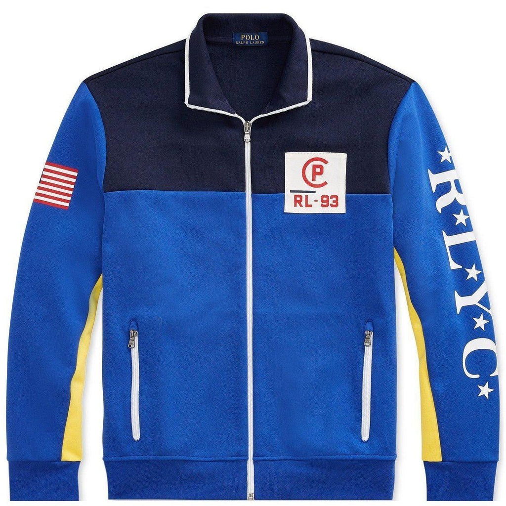 ralph lauren double knit track jacket