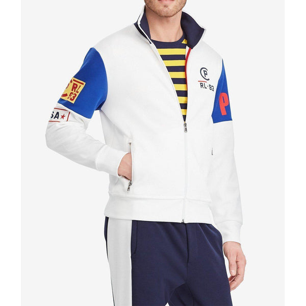 polo double knit track jacket