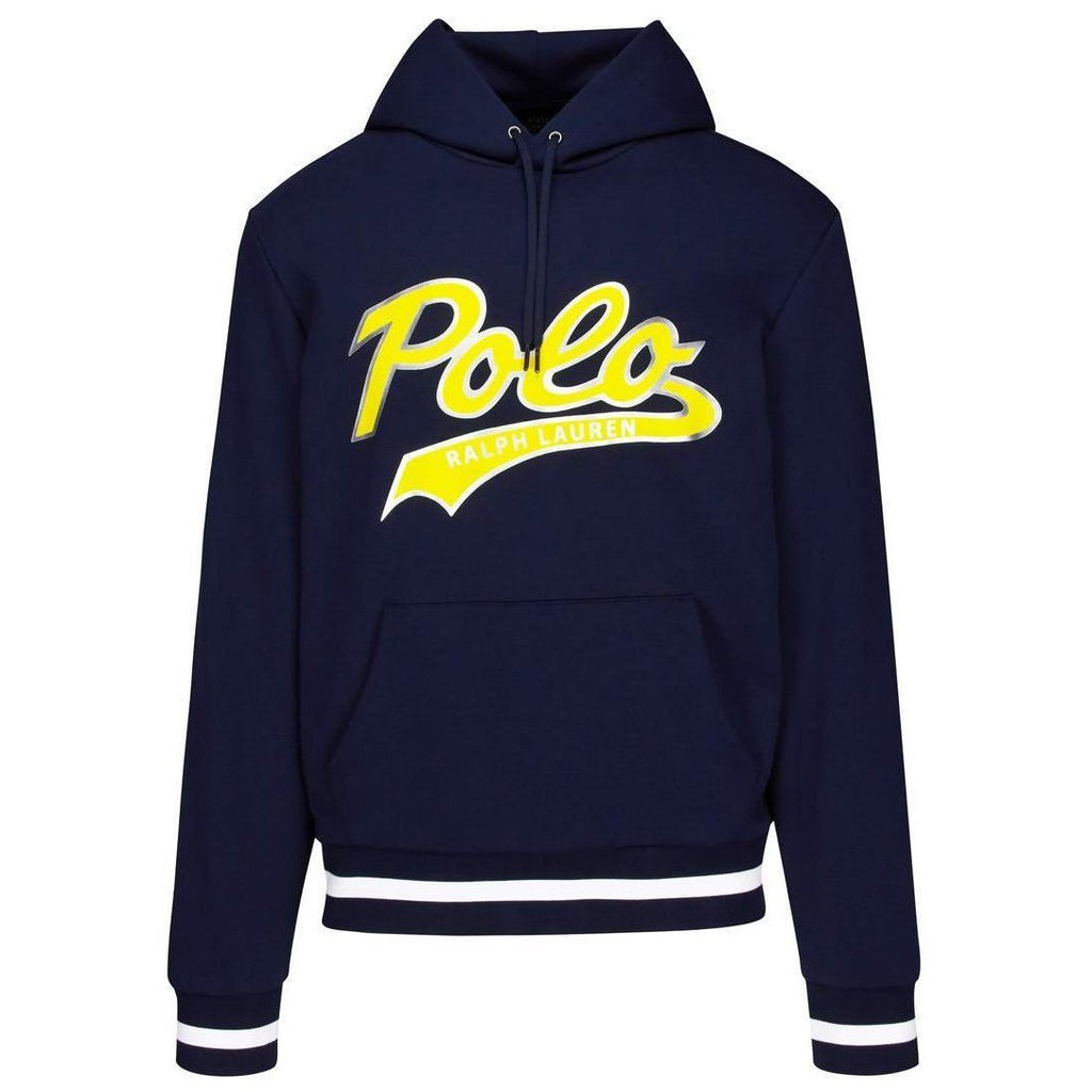 polo double knit graphic hoodie