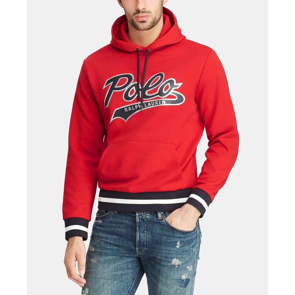 POLO RALPH LAUREN Double-Knit Graphic Hoodie, Red – OZNICO