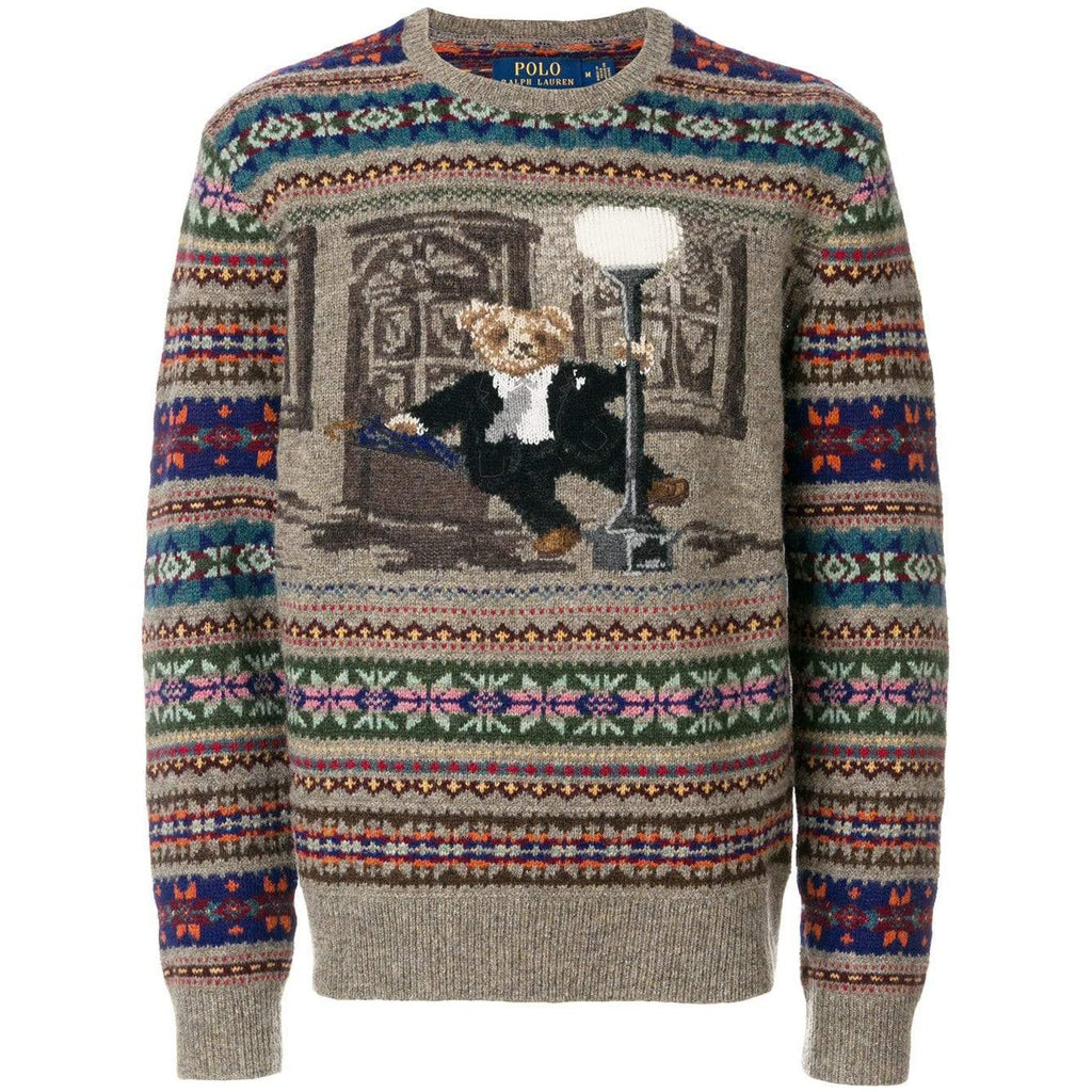 polo iconic bear sweater