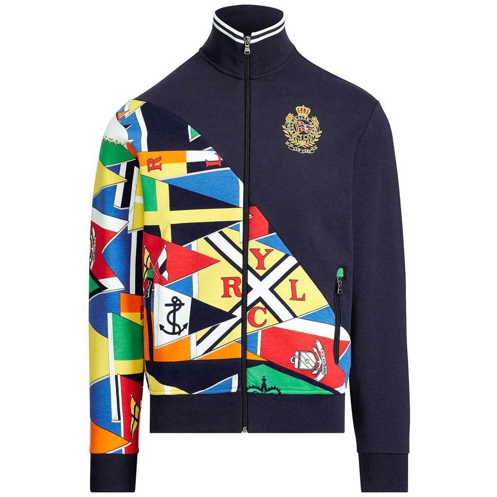 ralph lauren double knit track jacket