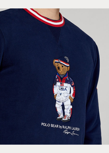 Polo Ralph Lauren Team USA Polo Bear Sweatshirt, Navy – OZNICO