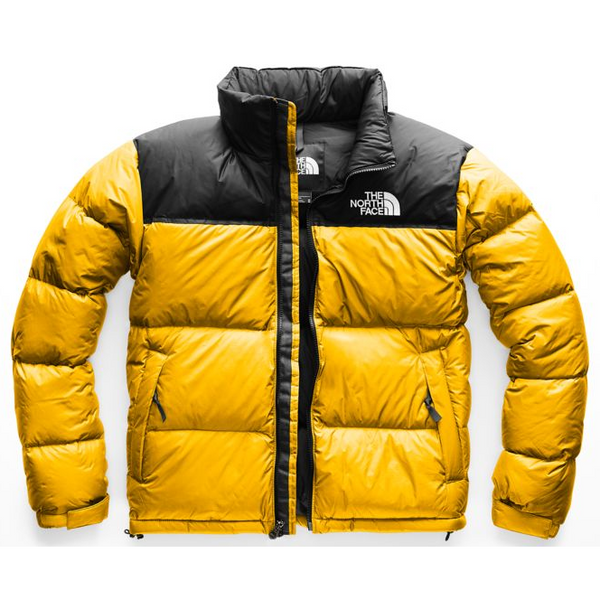 north face puffer yellow