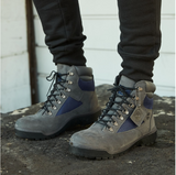 gray timberland field boots