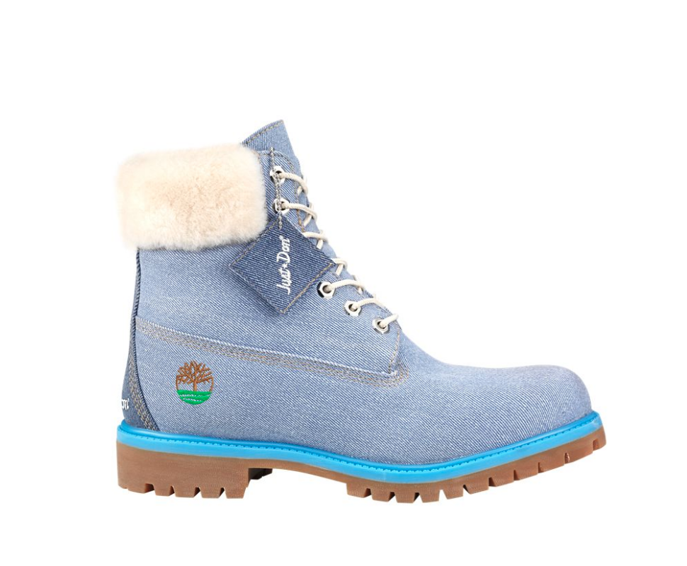 timberland boots in blue