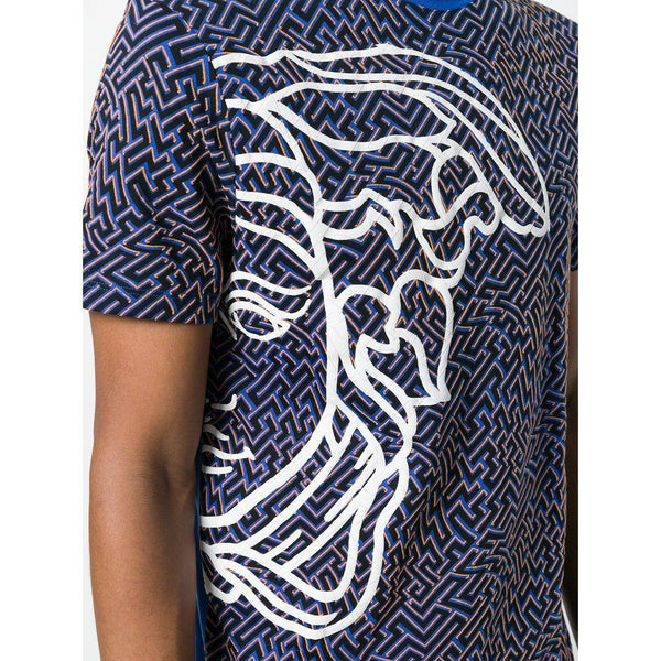 versace collection t shirt blue